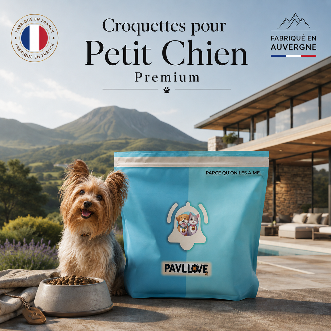 Quelles croquettes choisir pour un petit chien adulte ? Découvrez PAVLLOVE® Premium Volaille