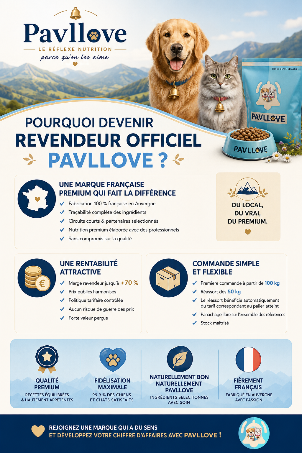 Devenir Revendeur Croquettes Chien & Chat | Grossiste Animalerie | Pavllove®