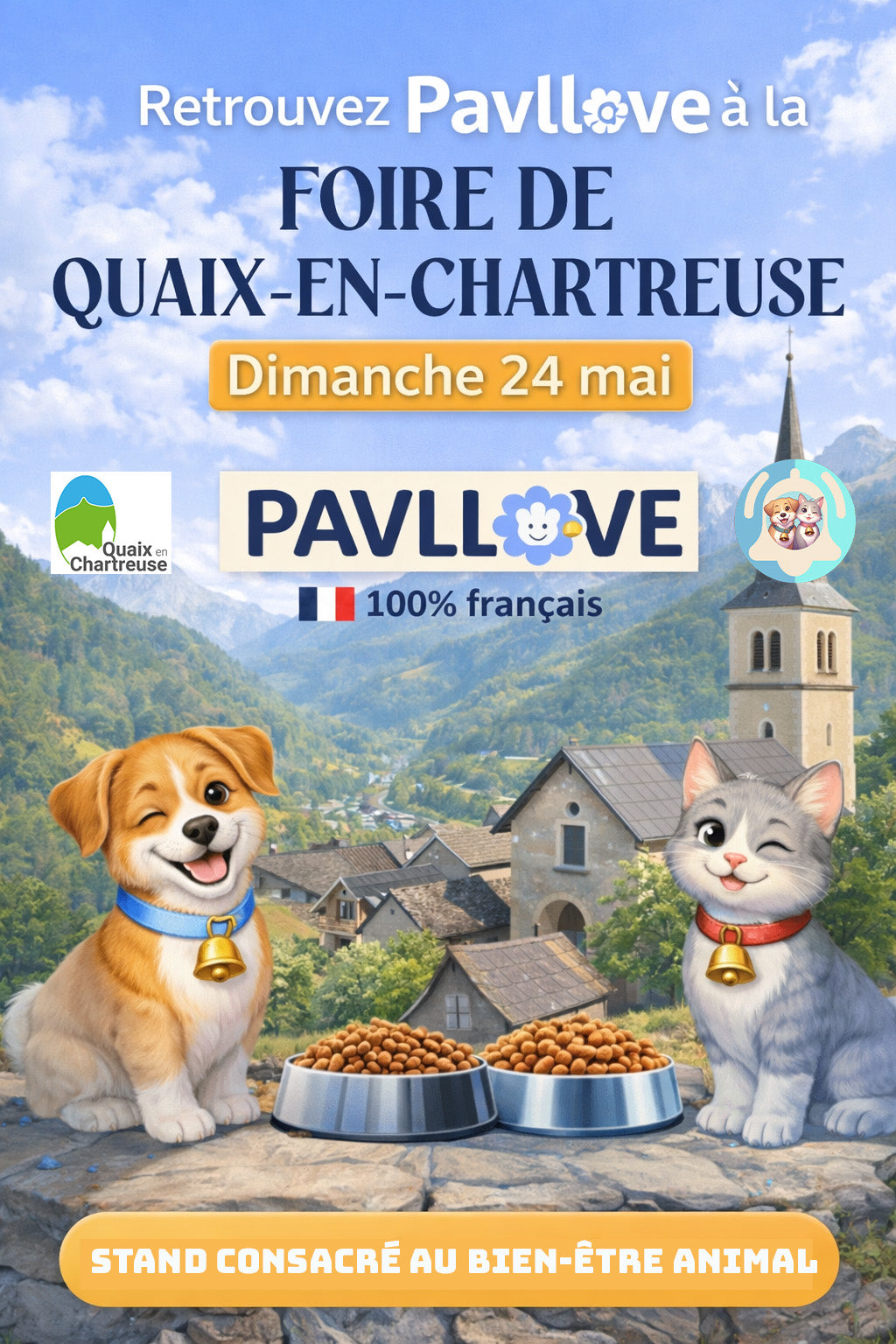 🐾 Pavllove à la Foire de Quaix-en-Chartreuse : RDV le 24 mai !
