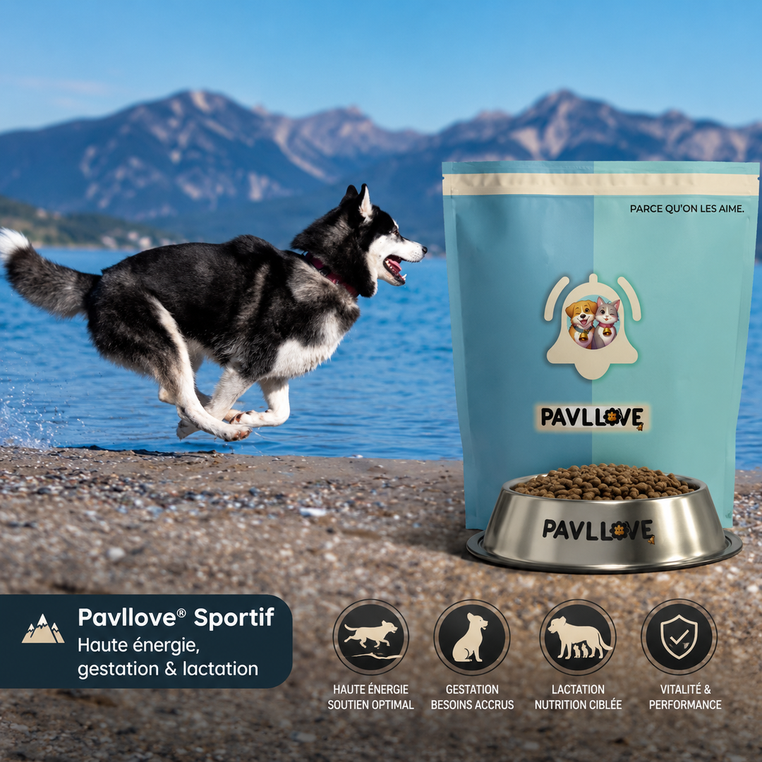 Croquettes premium chien sportif françaises