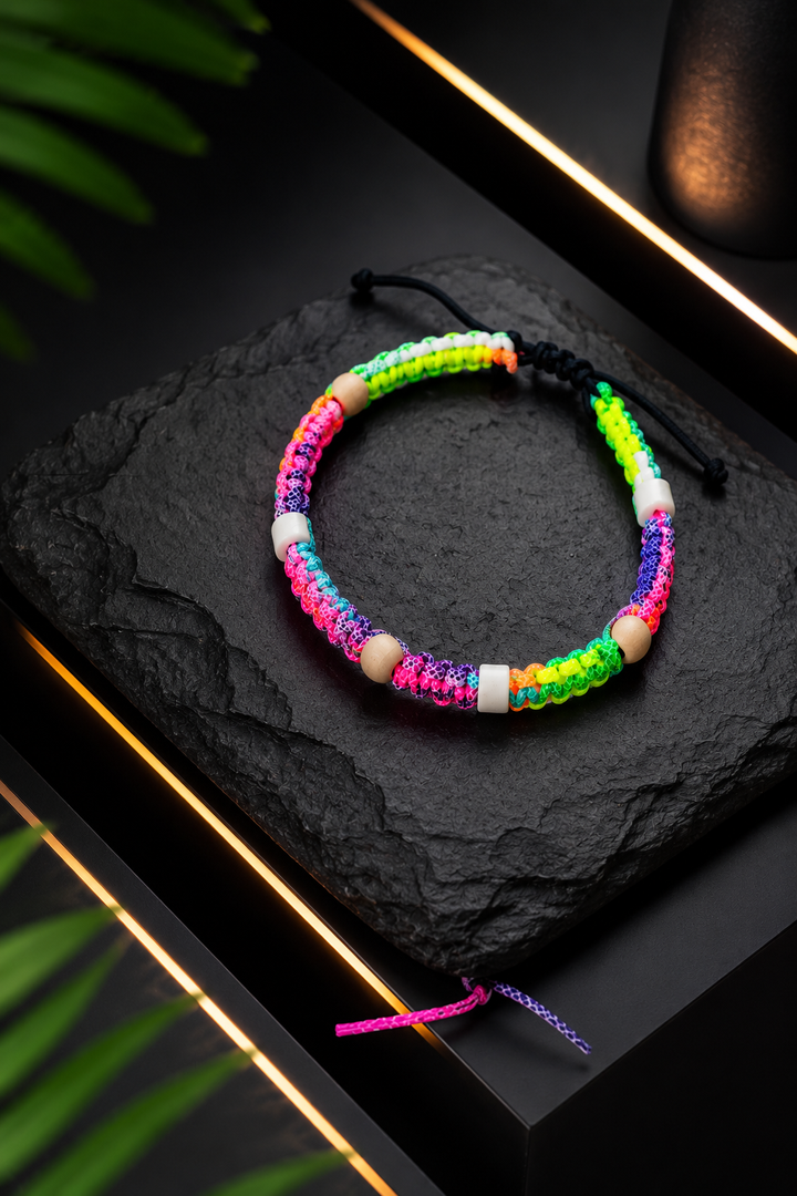 Colliers Fluos multicolor Anti-Tiques & Antiparasitaire Naturel, Perles de Céramique EM (Gamme Tréssée) ⭐⭐⭐⭐⭐ - Pavllove