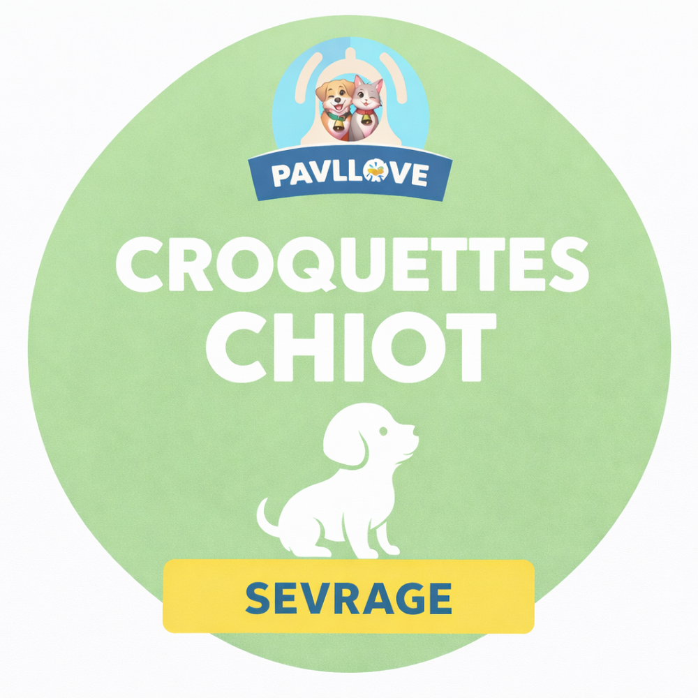 Croquettes Chiot Sevrage Premium (2 à 4 mois) ⭐⭐⭐⭐⭐ - Pavllove
