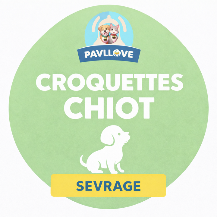 Croquettes Chiot Sevrage Premium (2 à 4 mois) ⭐⭐⭐⭐⭐ - Pavllove