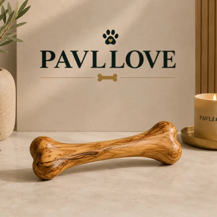 Os de mastication longue durée en bois d’olivier pour chien