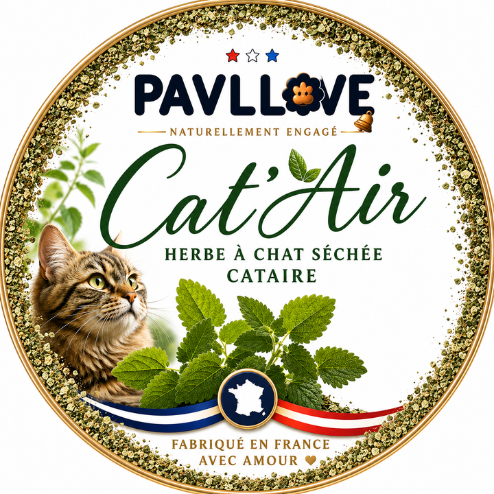 Cat'Air - Herbe séchée pour chat cataire ⭐⭐⭐⭐⭐ - Pavllove