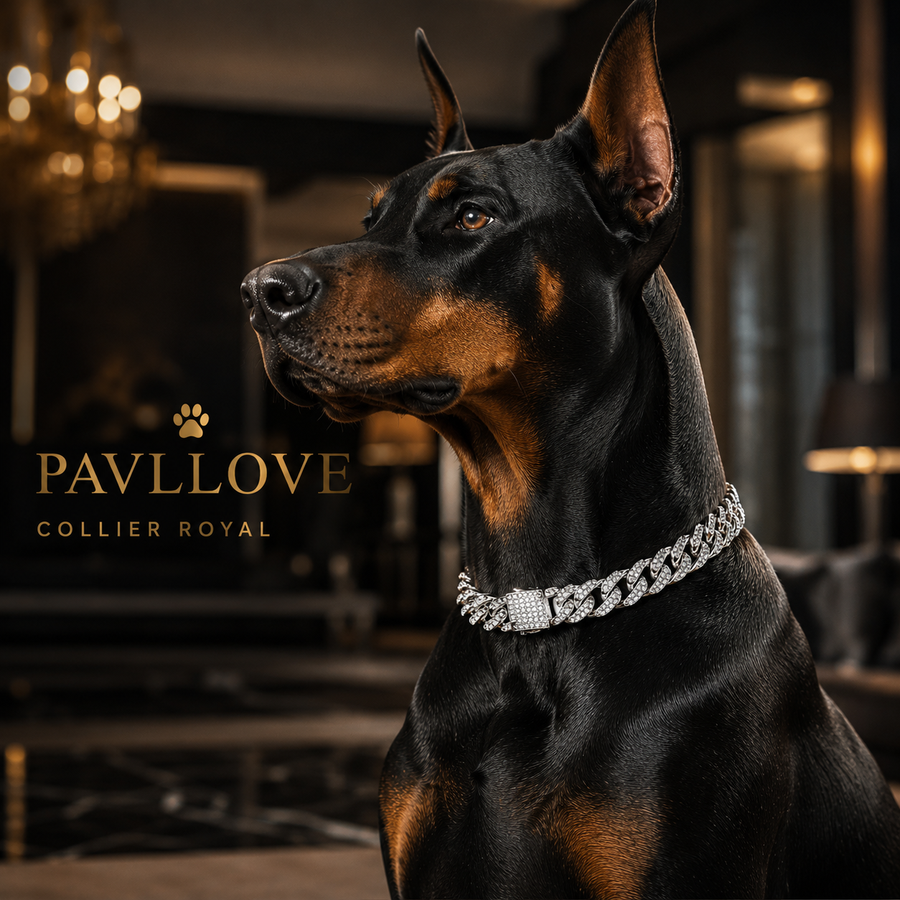 💎 Collier pour chien et chat, Édition Royale – Élégance, Brillance Absolue avec ses strass ⭐⭐⭐⭐⭐ - Pavllove