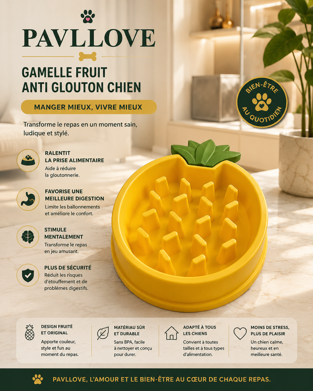 Gamelle fruit anti-glouton ⭐⭐⭐⭐⭐ - Pavllove