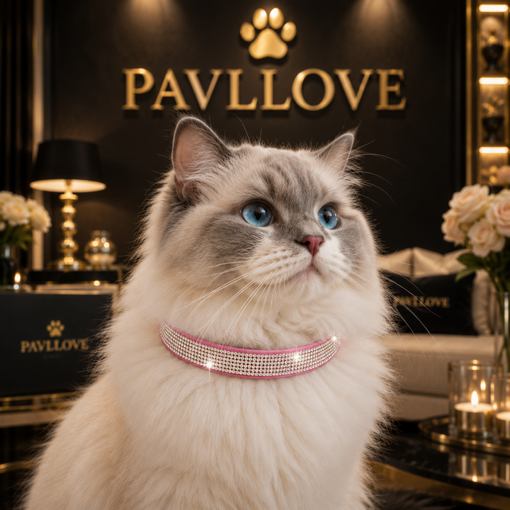 Collier strass chien chat – Élégant et ajustable Pavllove ⭐⭐⭐⭐⭐ - Pavllove