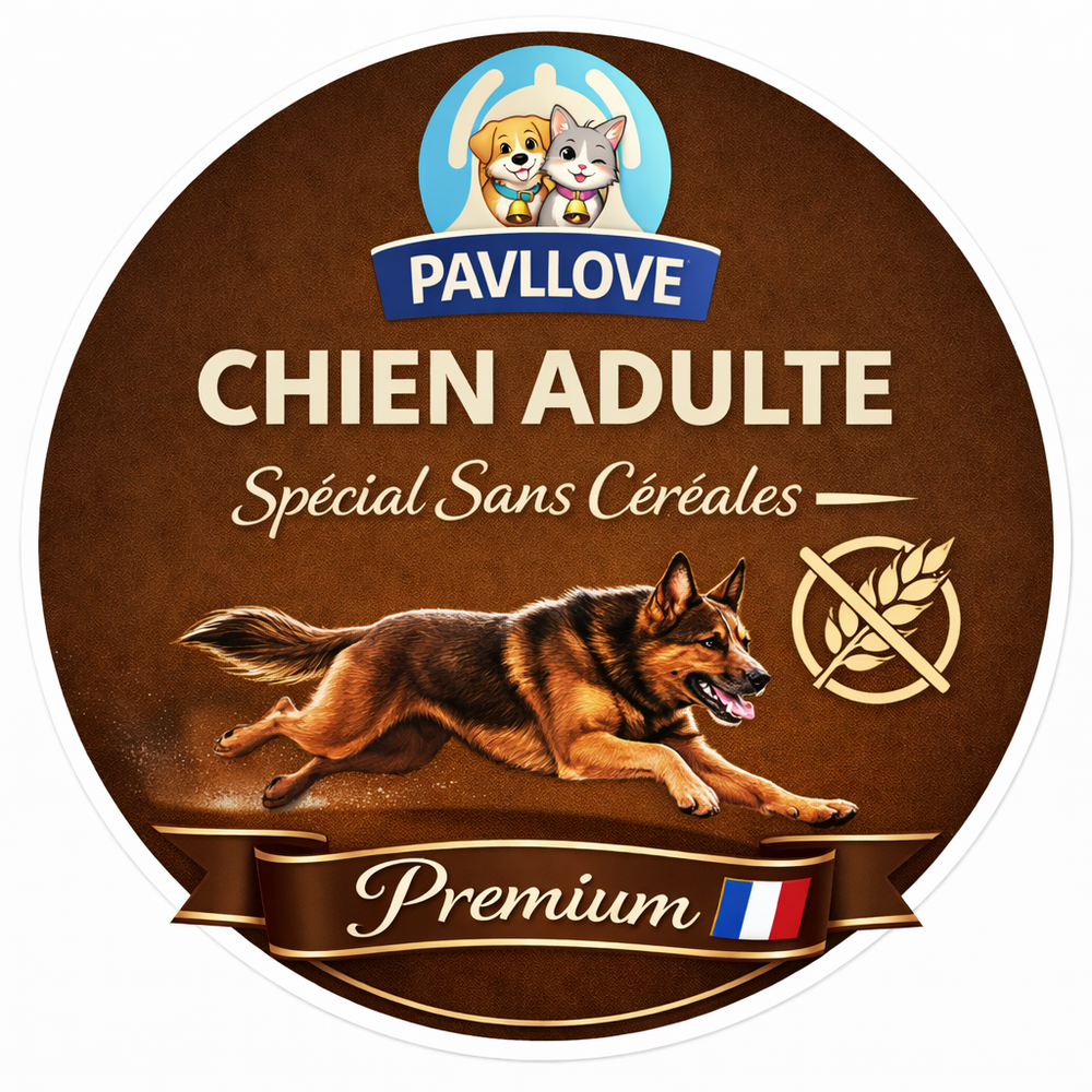 Croquettes sans céréales pour chien Adulte (Volaille) ⭐⭐⭐⭐⭐ - Pavllove