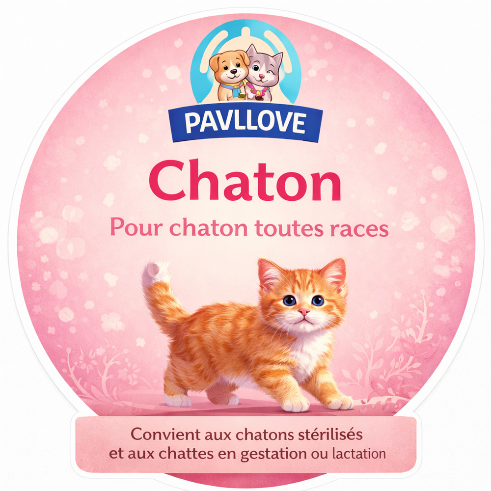 Croquettes Haut de gamme pour Chaton (stérilisé ou non) - Volaille ⭐⭐⭐⭐⭐ - Pavllove