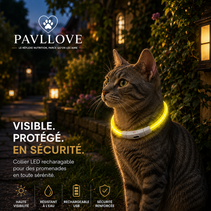 Colliers LED Pavllove pour chiens et chats ⭐⭐⭐⭐⭐ - Pavllove