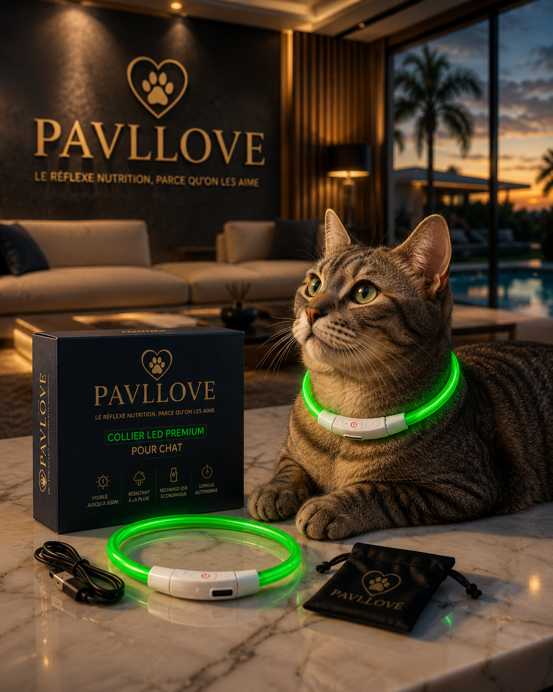 Colliers LED Pavllove pour chiens et chats ⭐⭐⭐⭐⭐ - Pavllove