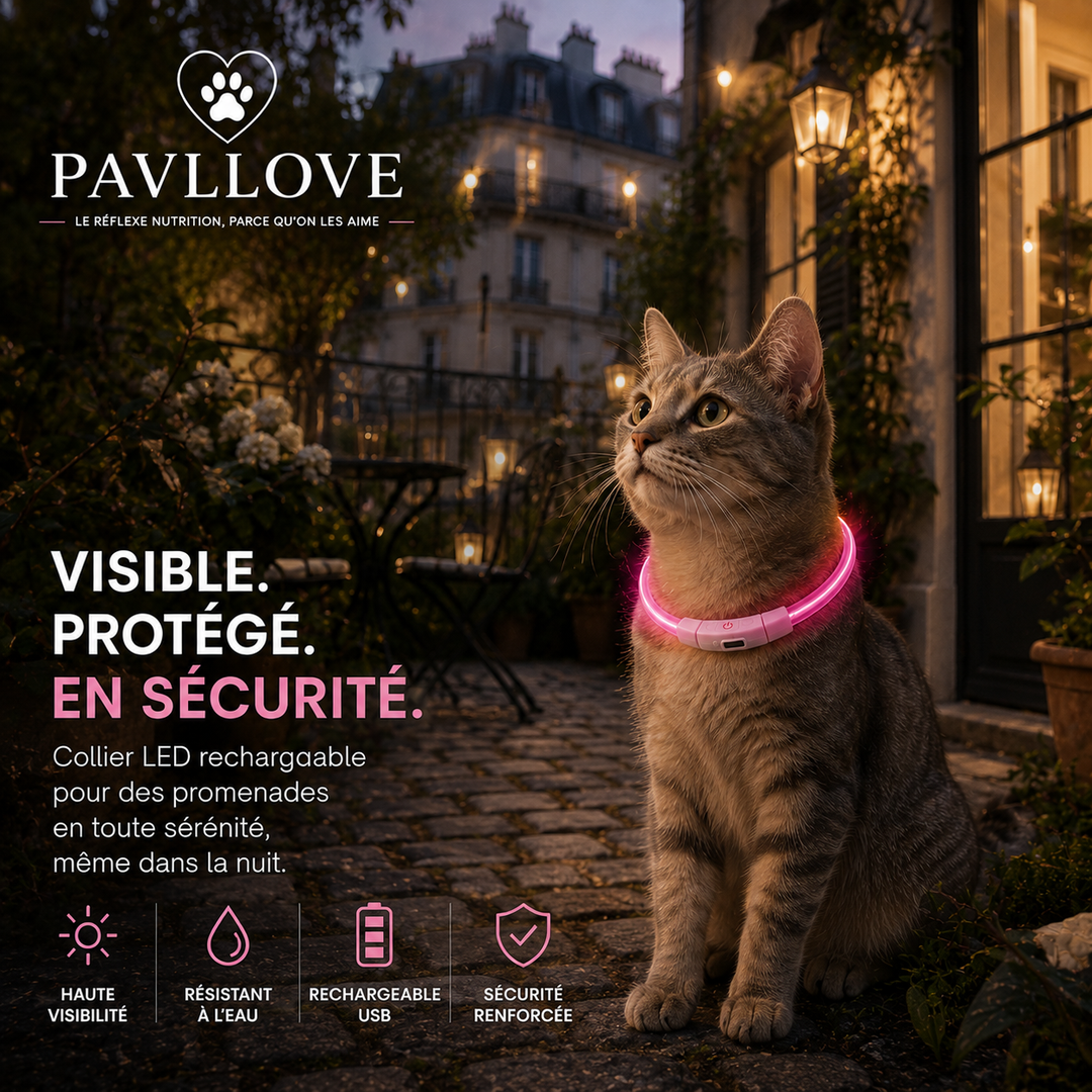 Colliers LED Pavllove pour chiens et chats ⭐⭐⭐⭐⭐ - Pavllove
