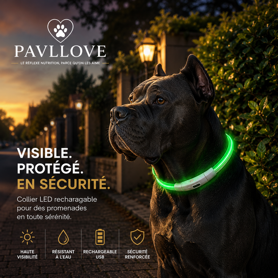 Colliers LED Pavllove pour chiens et chats ⭐⭐⭐⭐⭐ - Pavllove