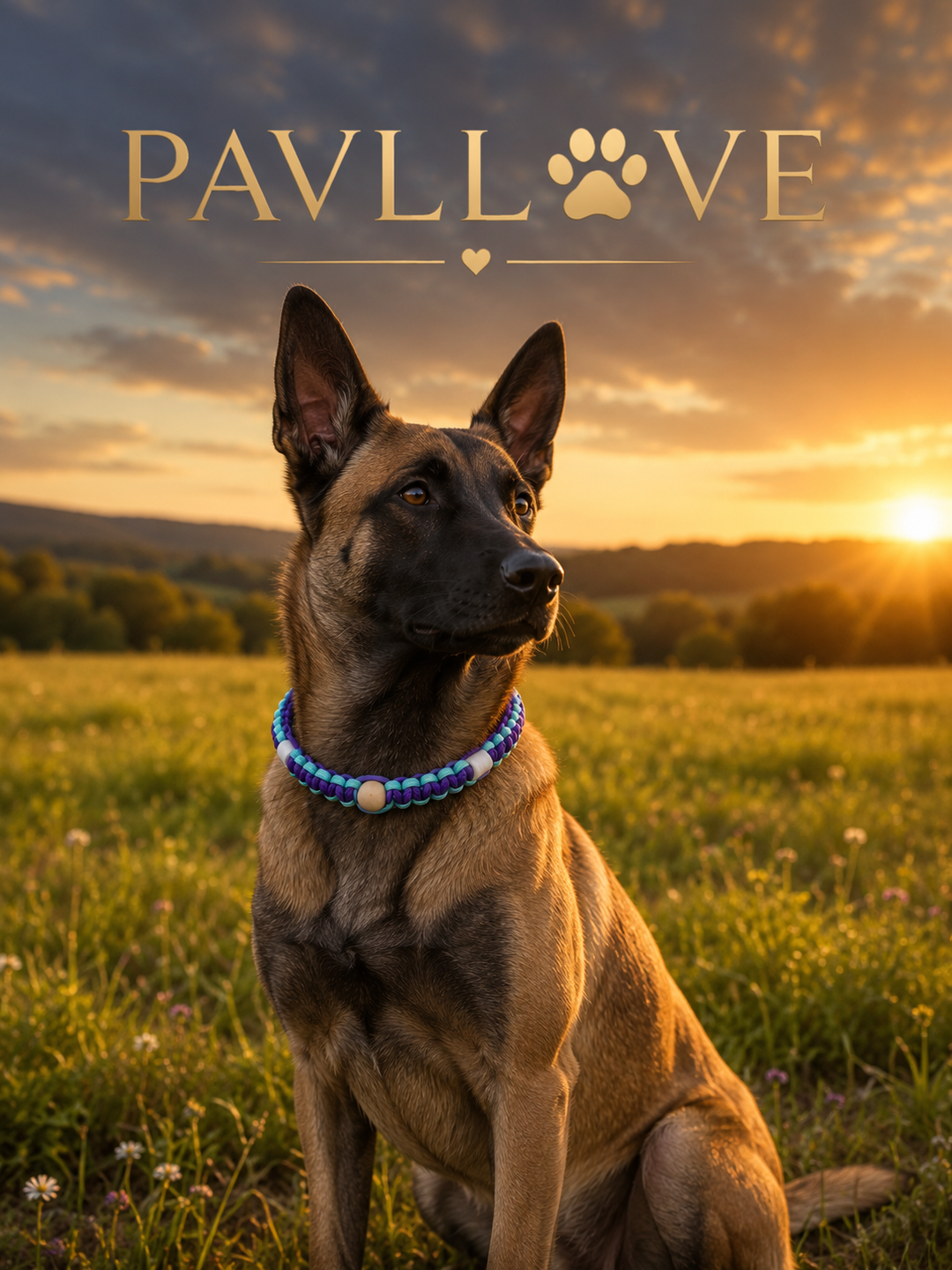 Collier Anti-Tiques & Antiparasitaire Naturel Chien et Chat, Fait Main en France, Perles de Céramique EM (Gamme Tréssée) ⭐⭐⭐⭐⭐ - Pavllove