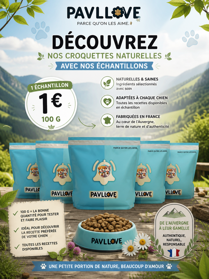 Kit d'essai - Premium pour chien et chat 1€ (Choisissez) ⭐⭐⭐⭐⭐ - Pavllove