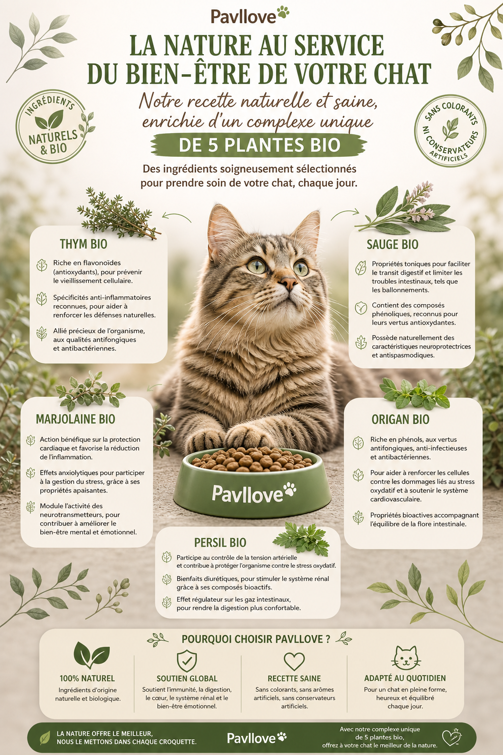 Croquettes haut de gamme pour Chat adulte & senior (stérilisé ou non) - au Saumon ⭐⭐⭐⭐⭐ - Pavllove