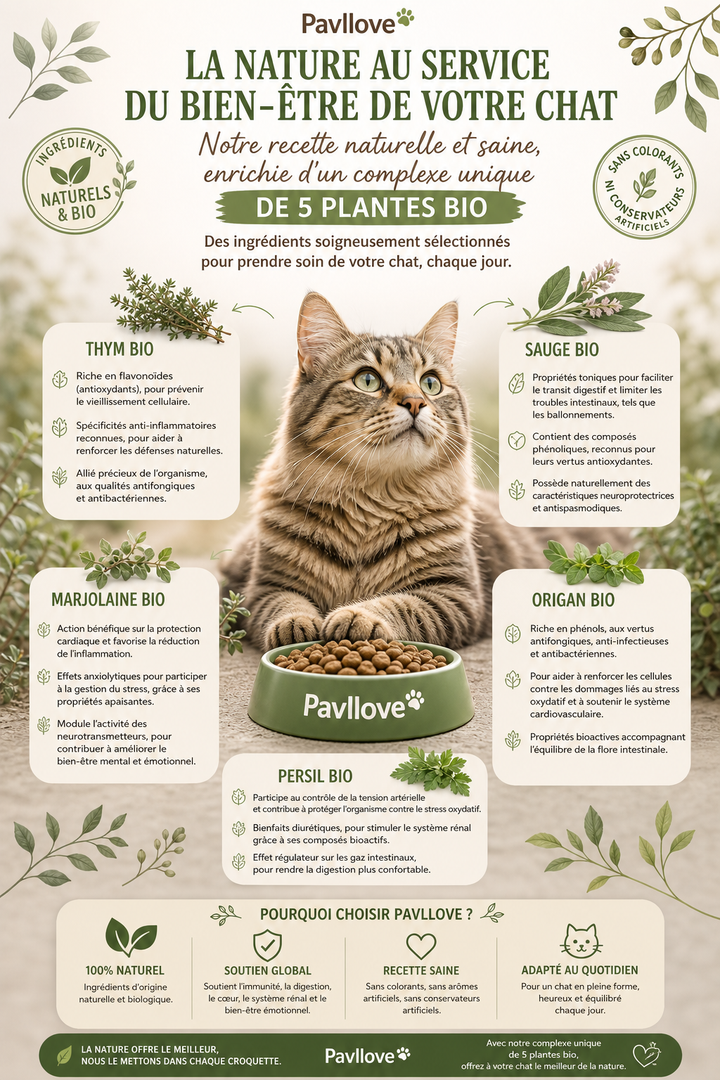 Croquettes haut de gamme pour Chat adulte & senior (stérilisé ou non) - au Saumon ⭐⭐⭐⭐⭐ - Pavllove