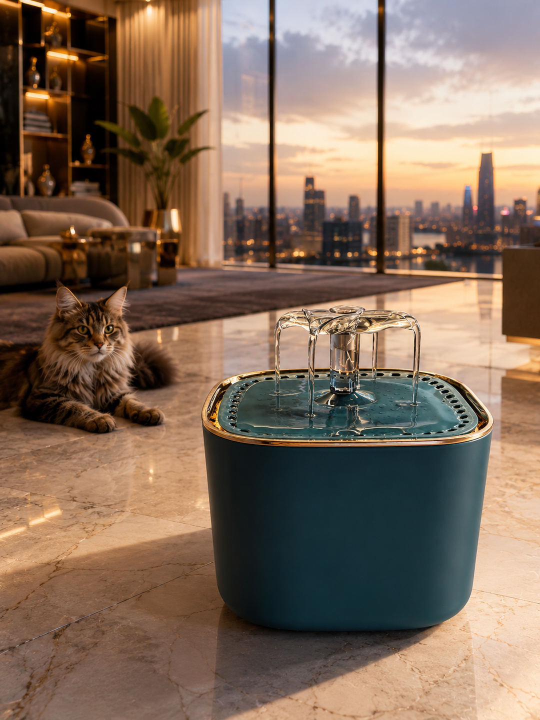 🐾 Fontaine à eau automatique 3L Pavllove – Hydratation pure et continue pour votre chat ⭐⭐⭐⭐⭐ - Pavllove