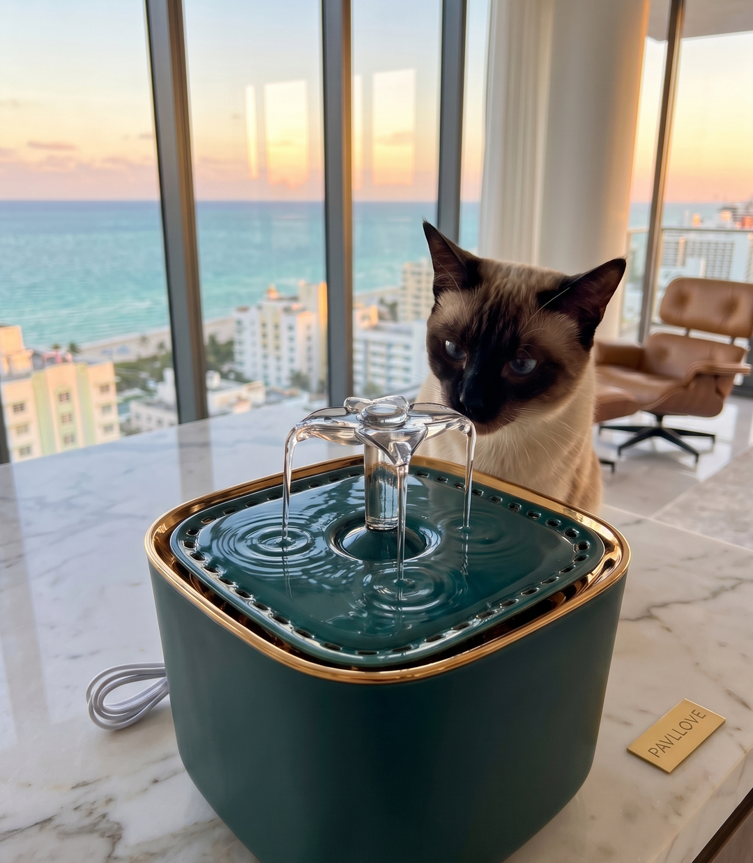 🐾 Fontaine à eau automatique 3L Pavllove – Hydratation pure et continue pour votre chat ⭐⭐⭐⭐⭐ - Pavllove