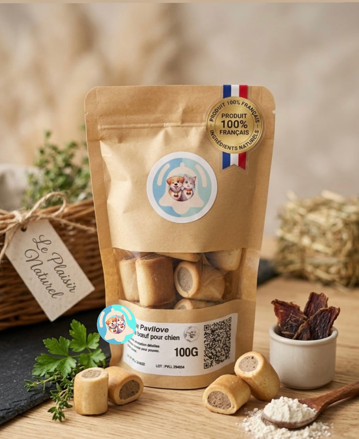 Biscuits boeuf pour chien ⭐⭐⭐⭐⭐ - Pavllove