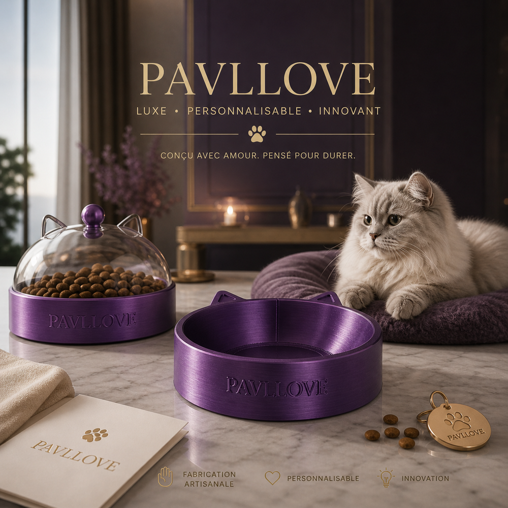 Gamelle Chaton (Personnalisable) ⭐⭐⭐⭐⭐ - Pavllove