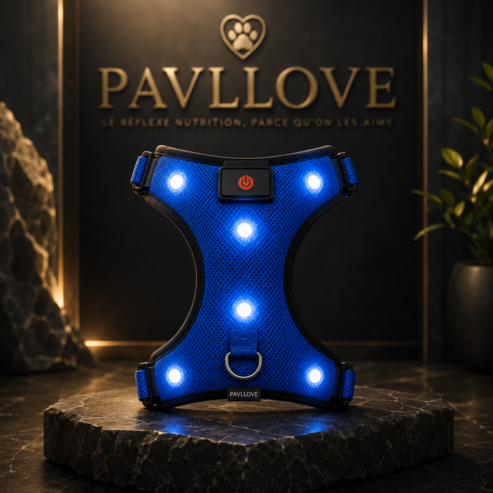 Harnais LED Pavllove pour Chien Sécurité lumineuse, confort & haute visibilité ⭐⭐⭐⭐⭐ - Pavllove