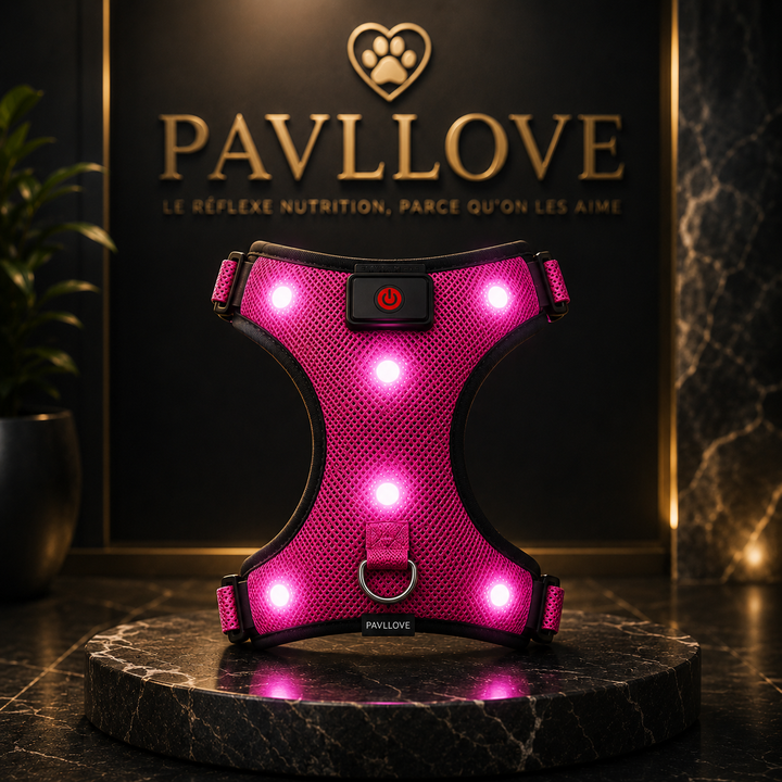 Harnais LED Pavllove pour Chien Sécurité lumineuse, confort & haute visibilité ⭐⭐⭐⭐⭐ - Pavllove