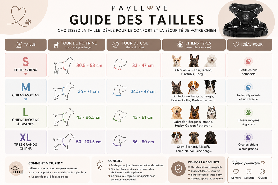Harnais anti-traction pour chien ⭐⭐⭐⭐⭐ - Pavllove