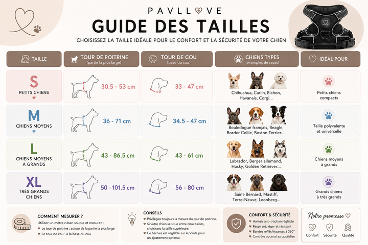 Harnais anti-traction pour chien ⭐⭐⭐⭐⭐ - Pavllove