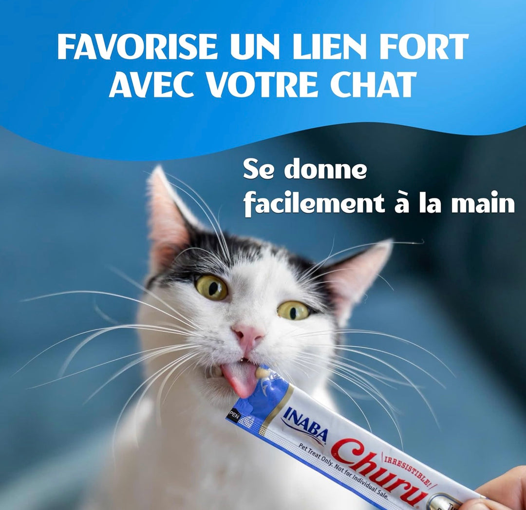 INABA Churu – Friandises Liquides pour Chats – 4 Saveurs de Poulet – 40 Tubes x 14g ⭐⭐⭐⭐⭐ - Pavllove