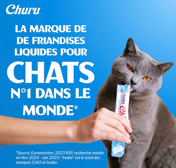 INABA Churu – Friandises Liquides pour Chats – 4 Saveurs de Poulet – 40 Tubes x 14g ⭐⭐⭐⭐⭐ - Pavllove