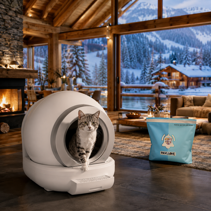 Litière Automatique Autonettoyante Nice Kitty – Bluetooth, Application & Anti-Odeurs