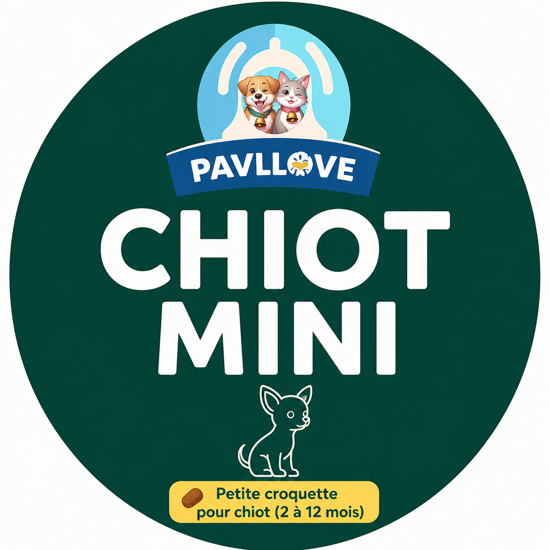 Croquettes haut de gamme pour Chiot Mini (petites tailles) - Volaille ⭐⭐⭐⭐⭐ - Pavllove