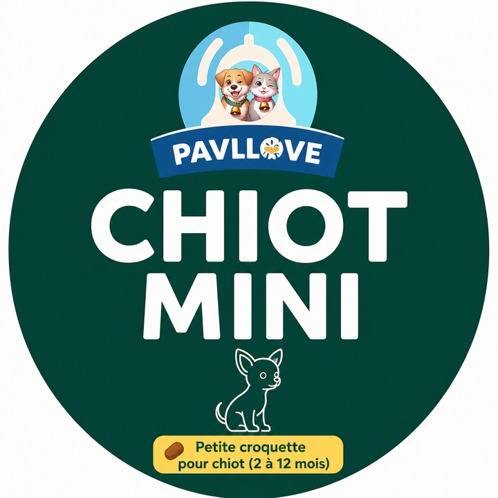Croquettes haut de gamme pour Chiot Mini (petites tailles) - Volaille ⭐⭐⭐⭐⭐ - Pavllove