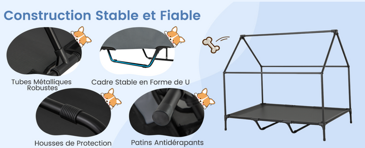 🏡 La Niche pour chien, d'exterieur ou d'interieur, Robuste, Ventilée & Facile à Vivre ! 🐾 - Pavllove