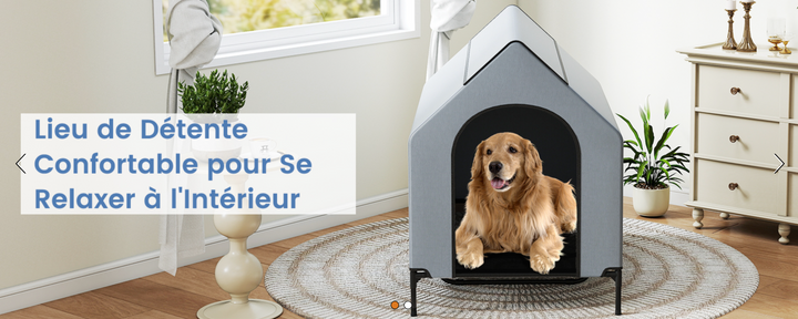 🏡 La Niche pour chien, d'exterieur ou d'interieur, Robuste, Ventilée & Facile à Vivre ! 🐾 - Pavllove