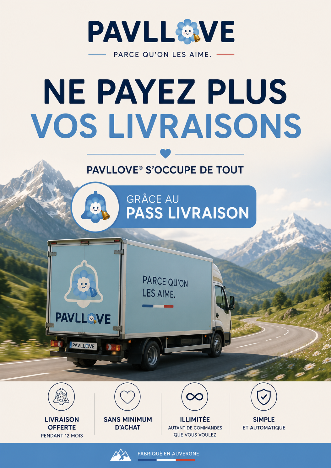 🚚 Pass Livraison PAVLLOVE® (point relais)