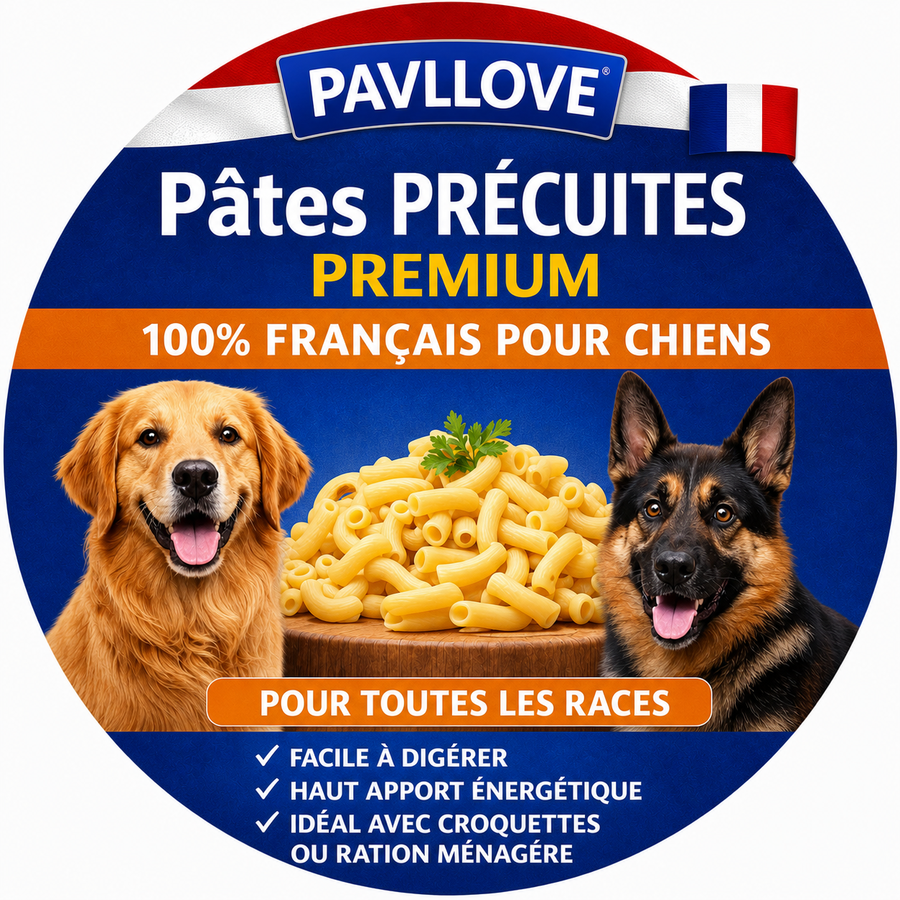 Pâtes précuites pour tous types de chiens (de chiots à seniors) ⭐⭐⭐⭐⭐ - Pavllove