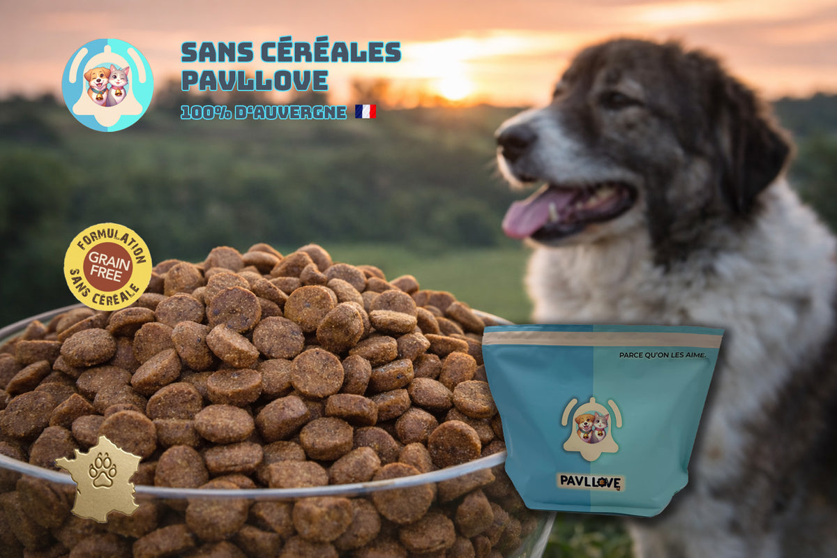 Croquettes sans céréales pour chien Adulte (Volaille) ⭐⭐⭐⭐⭐ - Pavllove