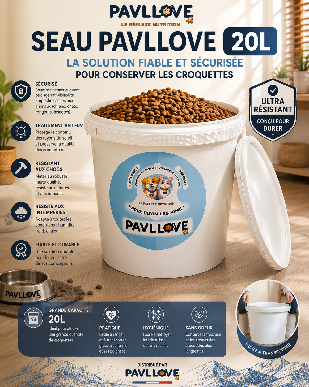 Seau Pavllove - contenant (vide) - Pavllove