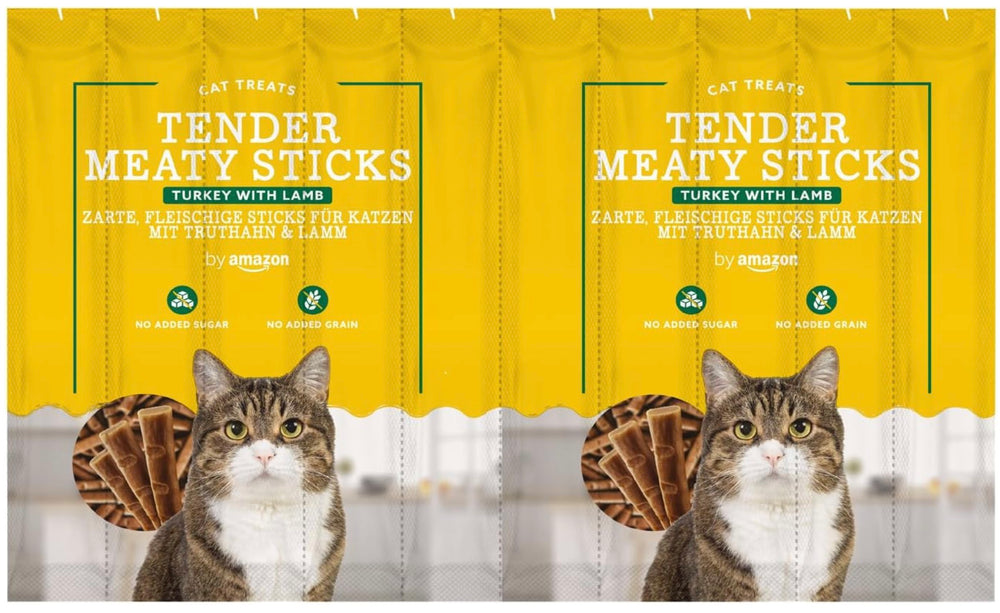 Bâtonnets pour chat dinde agneau Friandises tendres x10 ⭐⭐⭐⭐⭐ - Pavllove