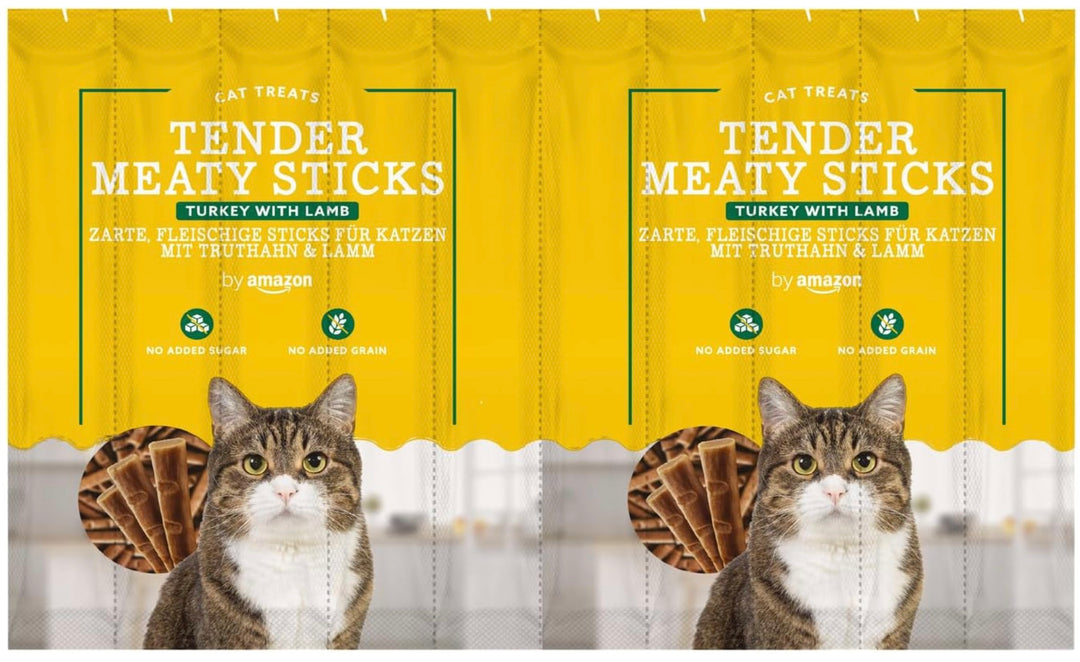 Bâtonnets pour chat dinde agneau Friandises tendres x10 ⭐⭐⭐⭐⭐ - Pavllove