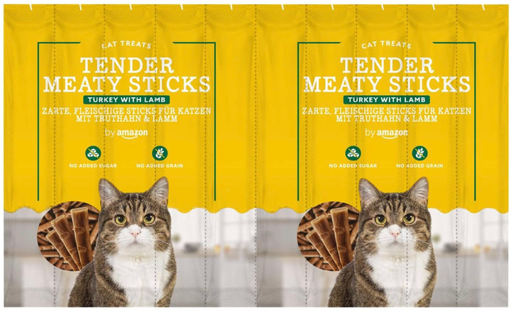 Bâtonnets pour chat dinde agneau Friandises tendres x10 ⭐⭐⭐⭐⭐ - Pavllove