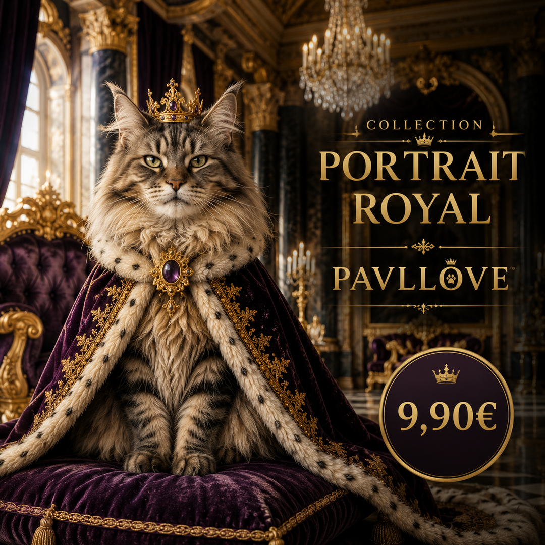 Portrait personnalisé de votre chien ou chat (Thème Royal) - Pavllove