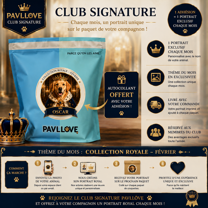 Portrait personnalisé de votre chien ou chat (Thème Royal) - Pavllove