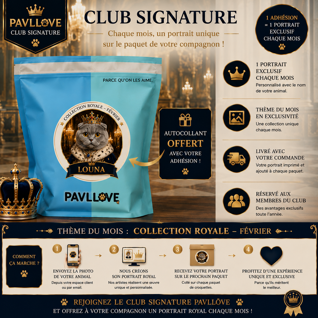 Portrait personnalisé de votre chien ou chat (Thème Royal) - Pavllove