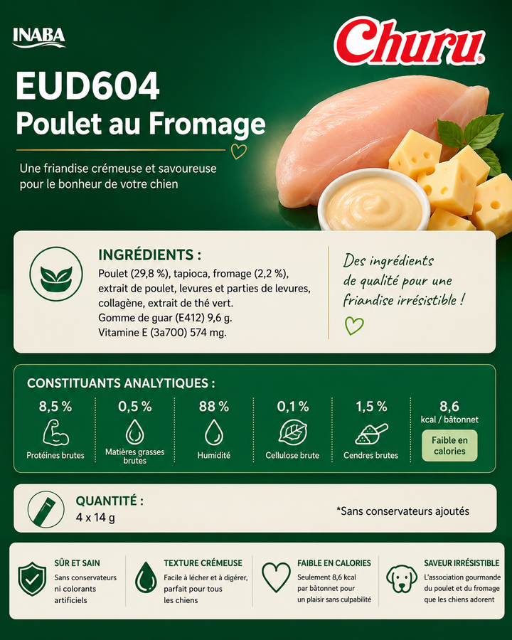 🐶 Topping Poulet & Fromage 14g (sauce) ⭐⭐⭐⭐⭐ - Pavllove