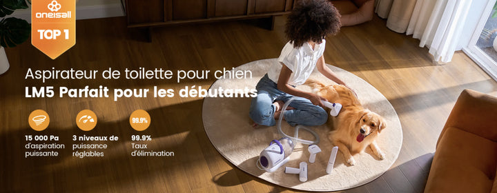 Kit complet d'aspirateur brosse chien et chat PAVLLOVE avec appareil de toilettage, flexible, brosses et sac de rangement