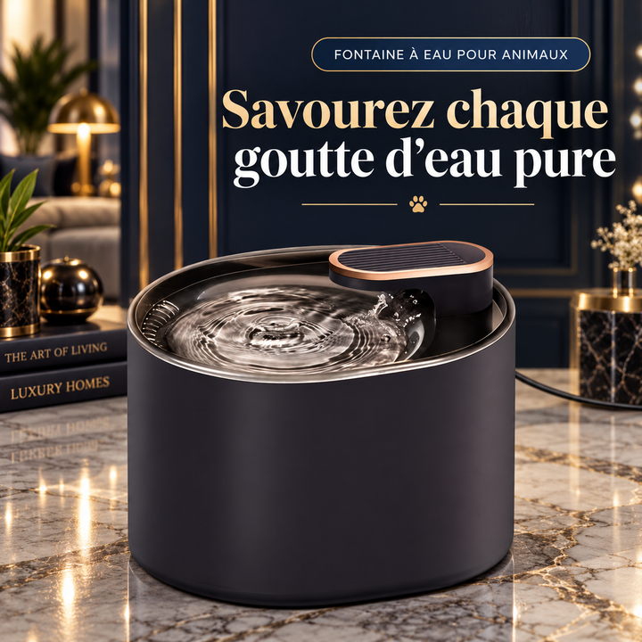 Fontaine intelligente pour chat avec eau en mouvement et filtration